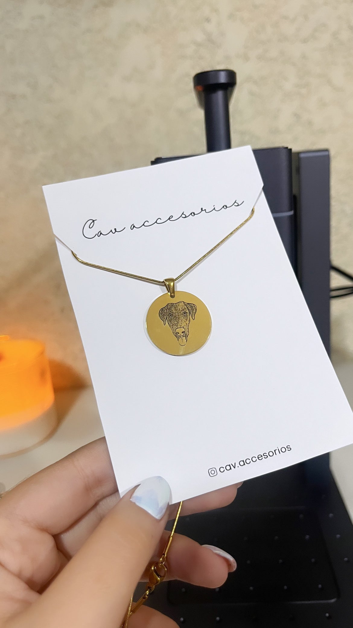 COLLAR PERSONALIZADO CIRCULAR