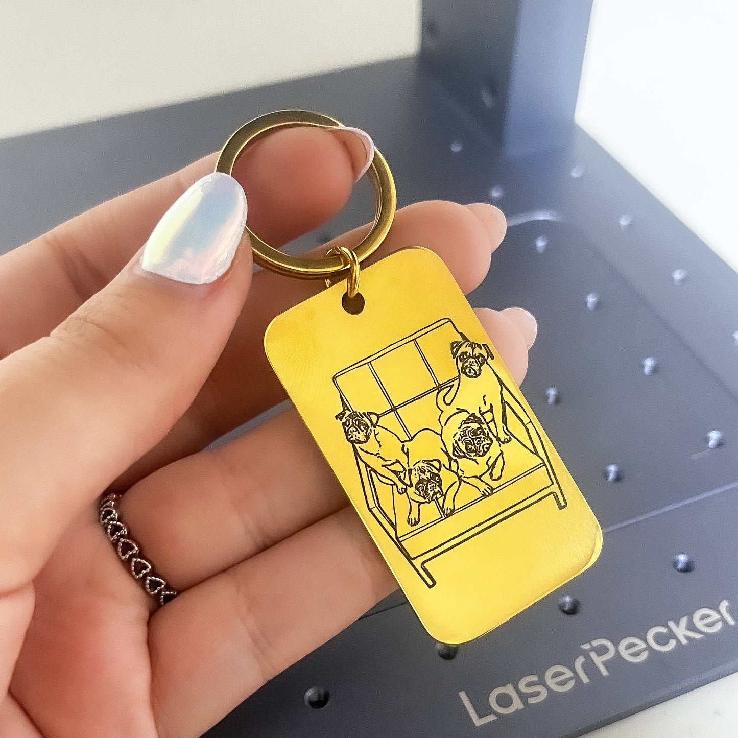 LLAVERO PERSONALIZADO RECTANGULO