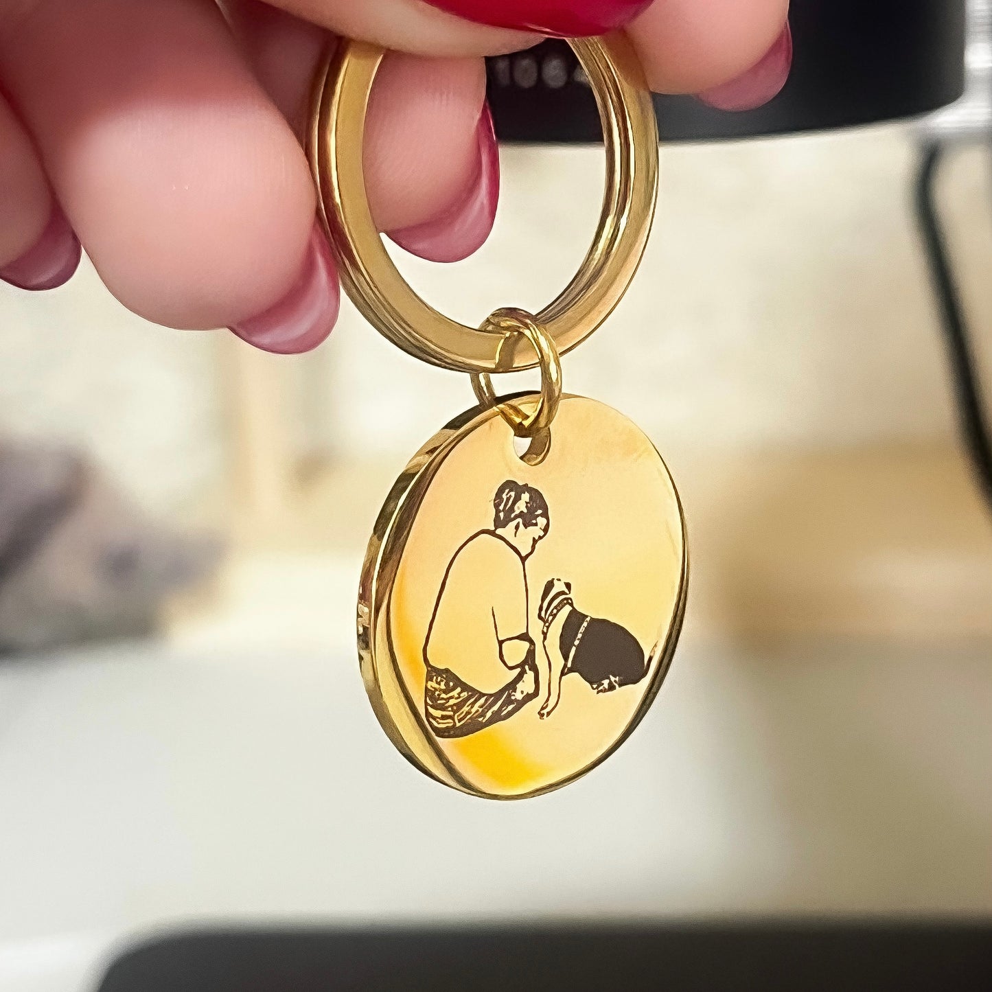 LLAVERO PERSONALIZADO CIRCULAR