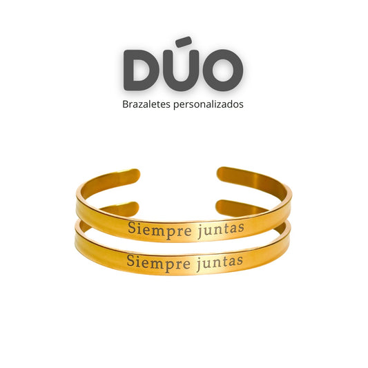 DÚO - BRAZALETES DORADO